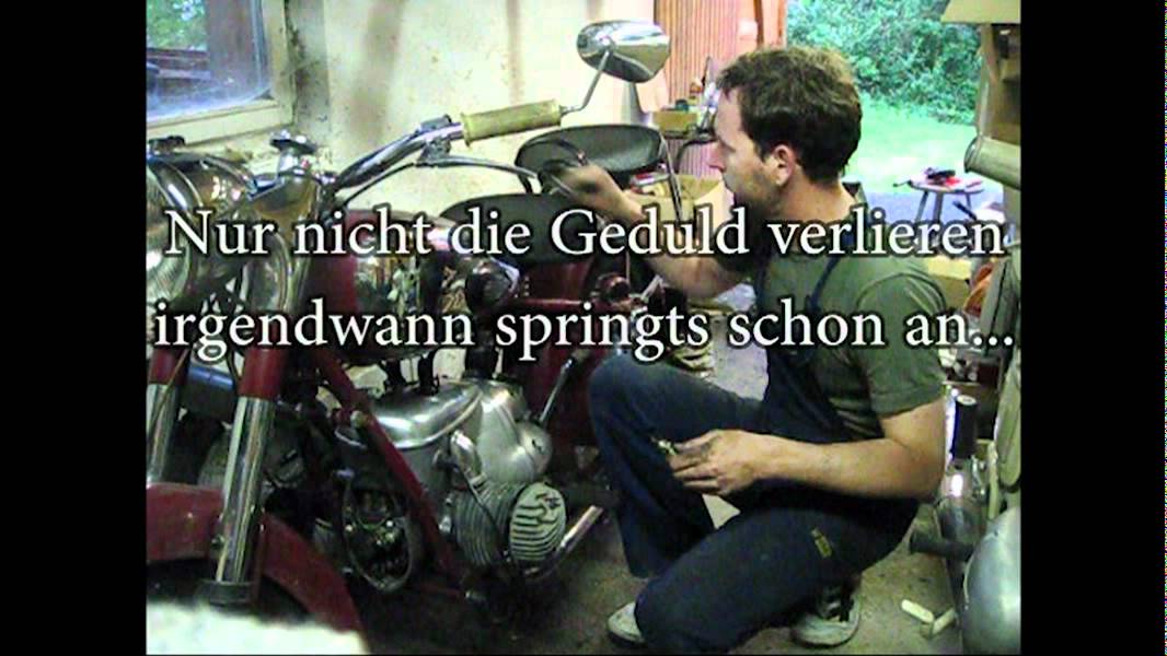 MZ BK 350 - erster Start nach Motorrevision