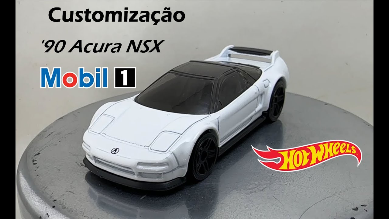 Customização Hot Wheels - Acura '90 NSX - Mobil 1