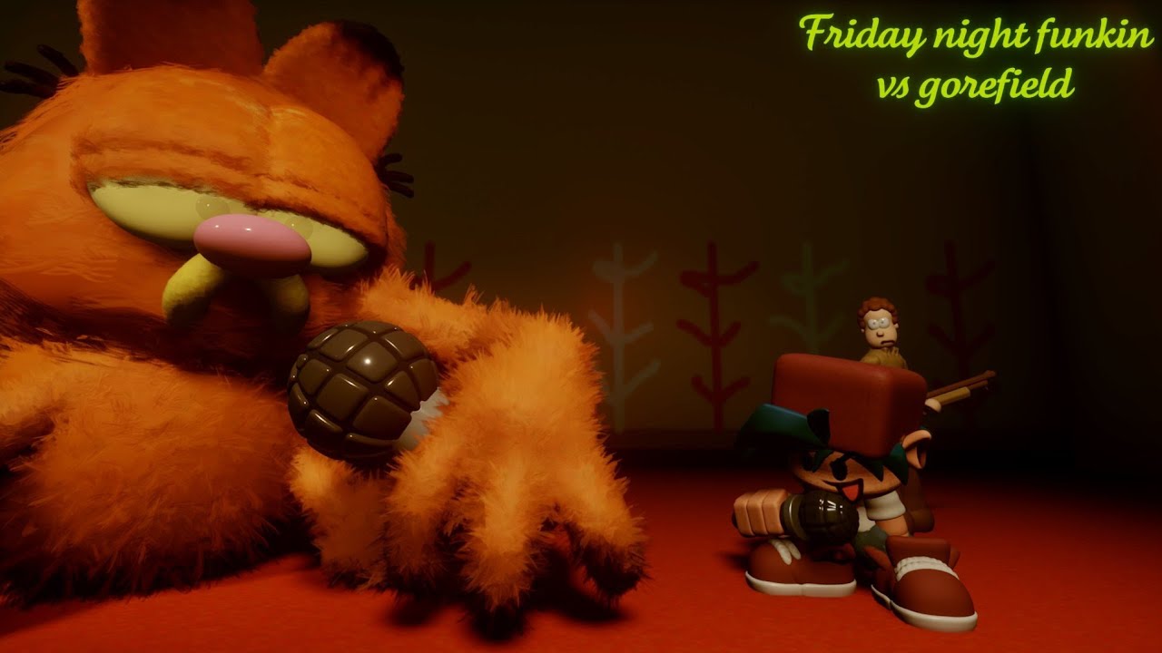 Friday Night Funkin Vs Gorefield Mod (V1) in 3D!