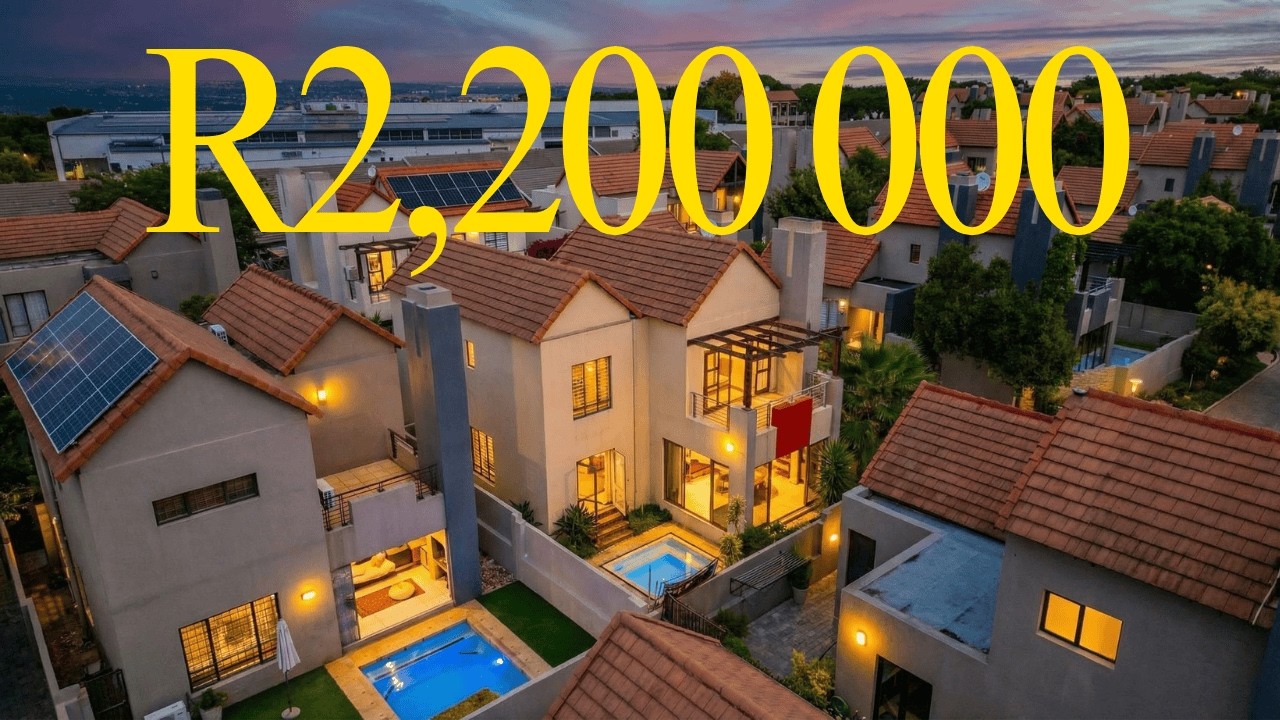 Inside a R2,200 000 home in Johannesburg, South Africa.