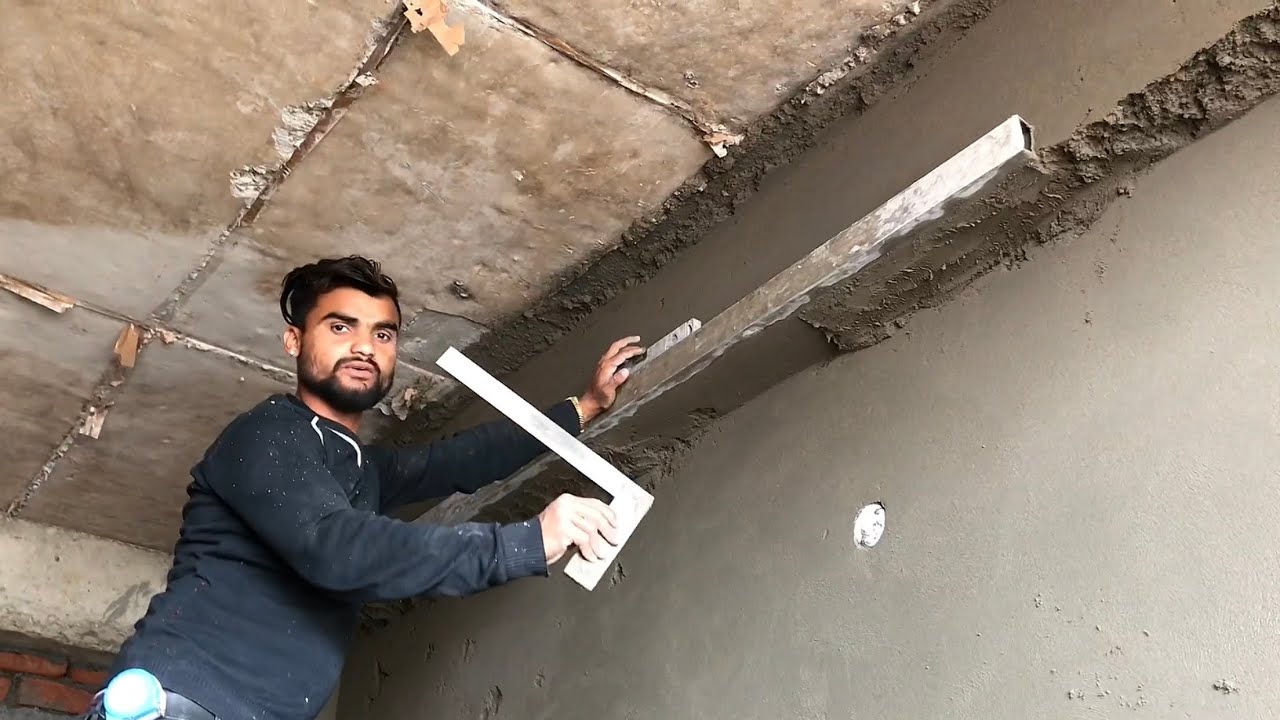 न्यू तरीक़ा गुनिया में कैसे बीम दीवार पिलर प्लास्टर करते हैं॥गुनिया इस्तेमाल कितने तरीक़ा होते हैं
