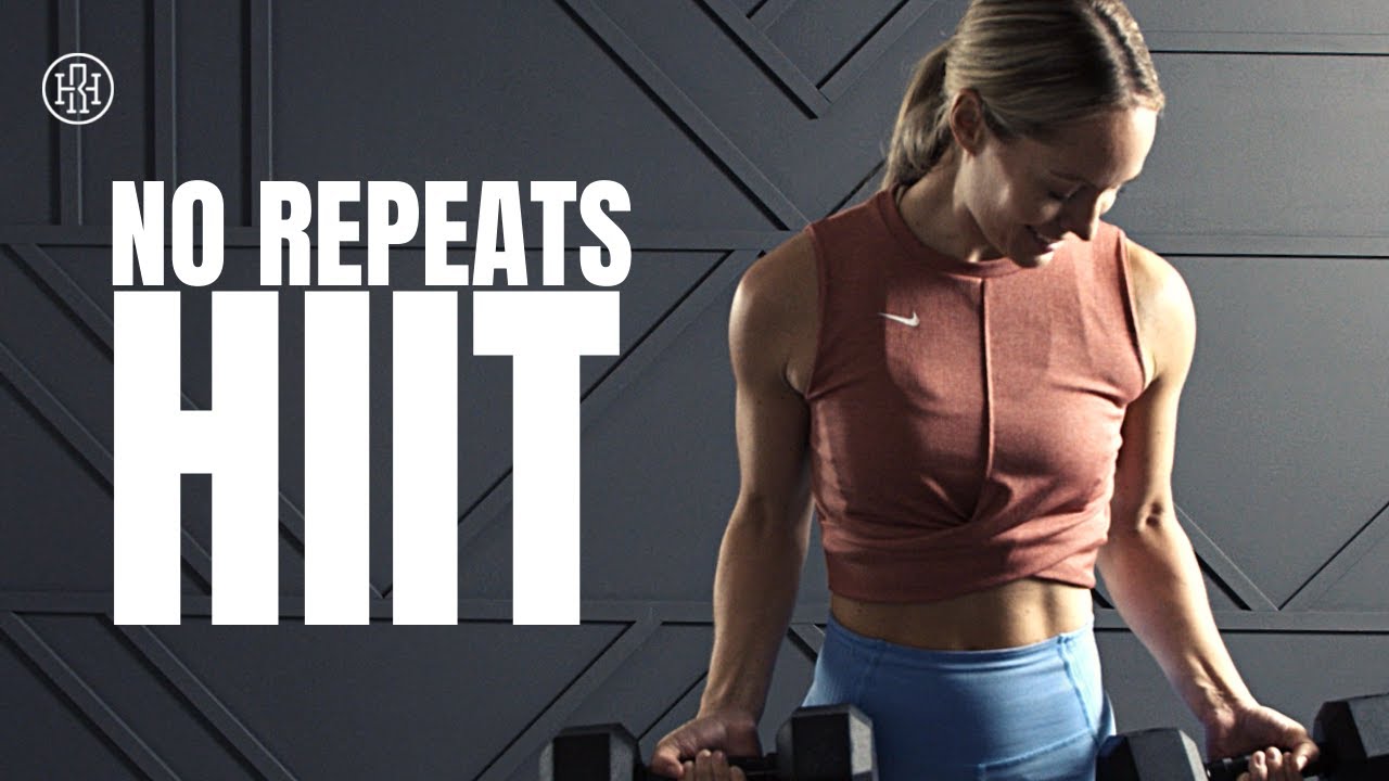 30 MIN No Repeats HIIT Workout With Weights / Total Body