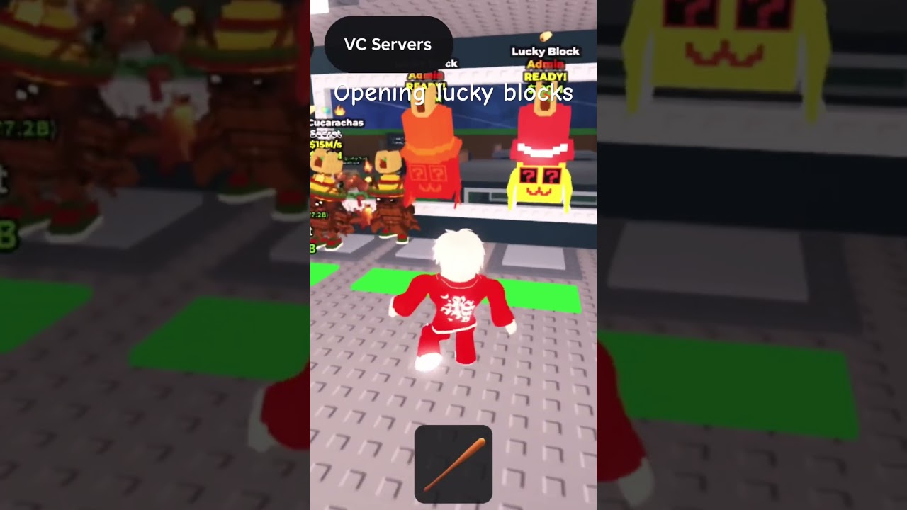 Opening lucky blocks and secret lucky blocks #roblox
