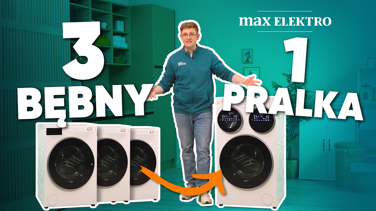 3 bębny, 1 pralka | Candy MultiWash MQD 410CBL9-PL