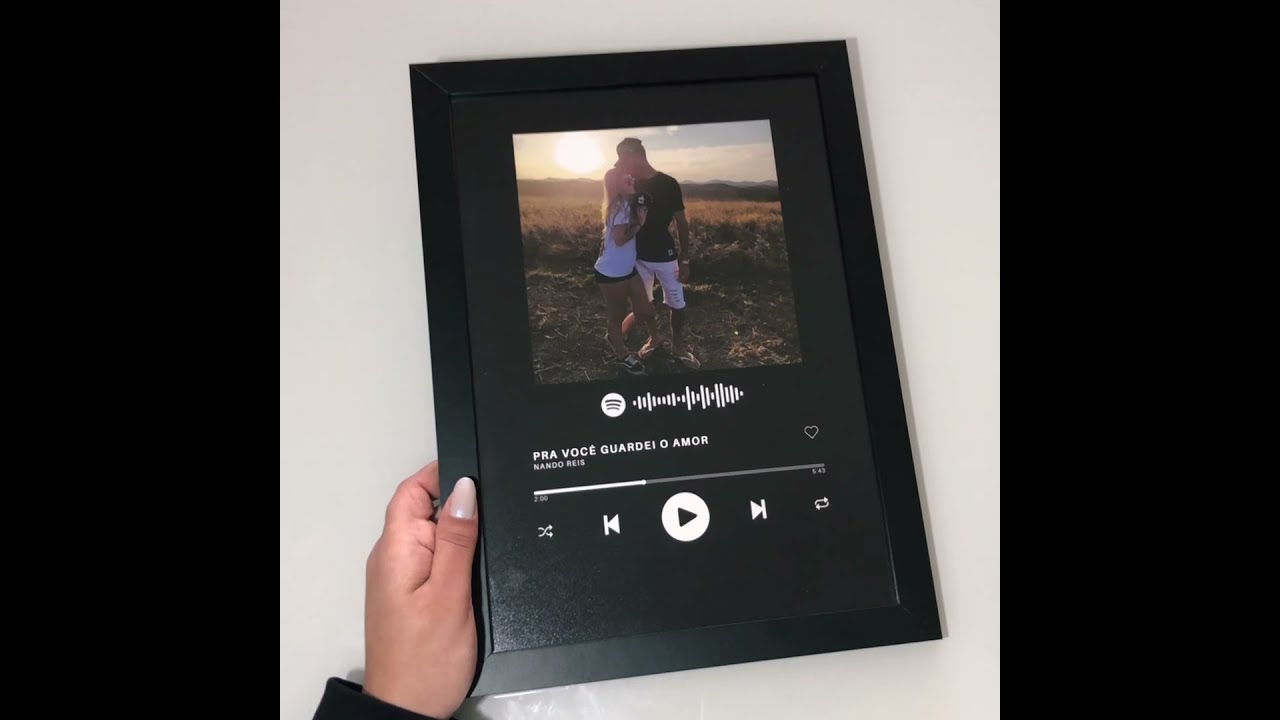 Quadro Spotify - Kira Presentes (Como escanear spotify code)