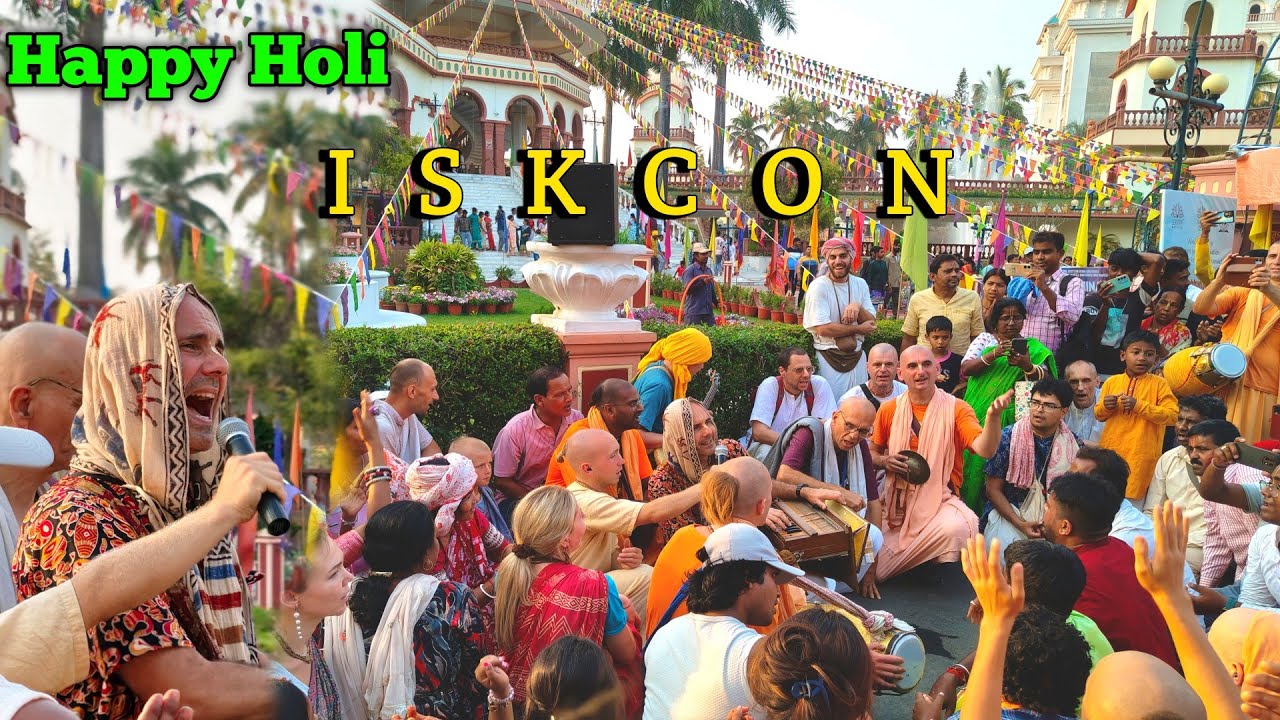 Mayapur Iskcon Happy Holi 2026 | Krishna Name Kriton | Celebrating Gaura Purnima at ISKCON