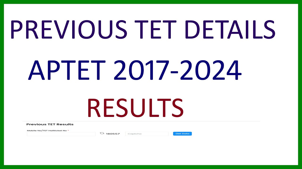AP TET PREVIOUS RESULTS 2017 2024