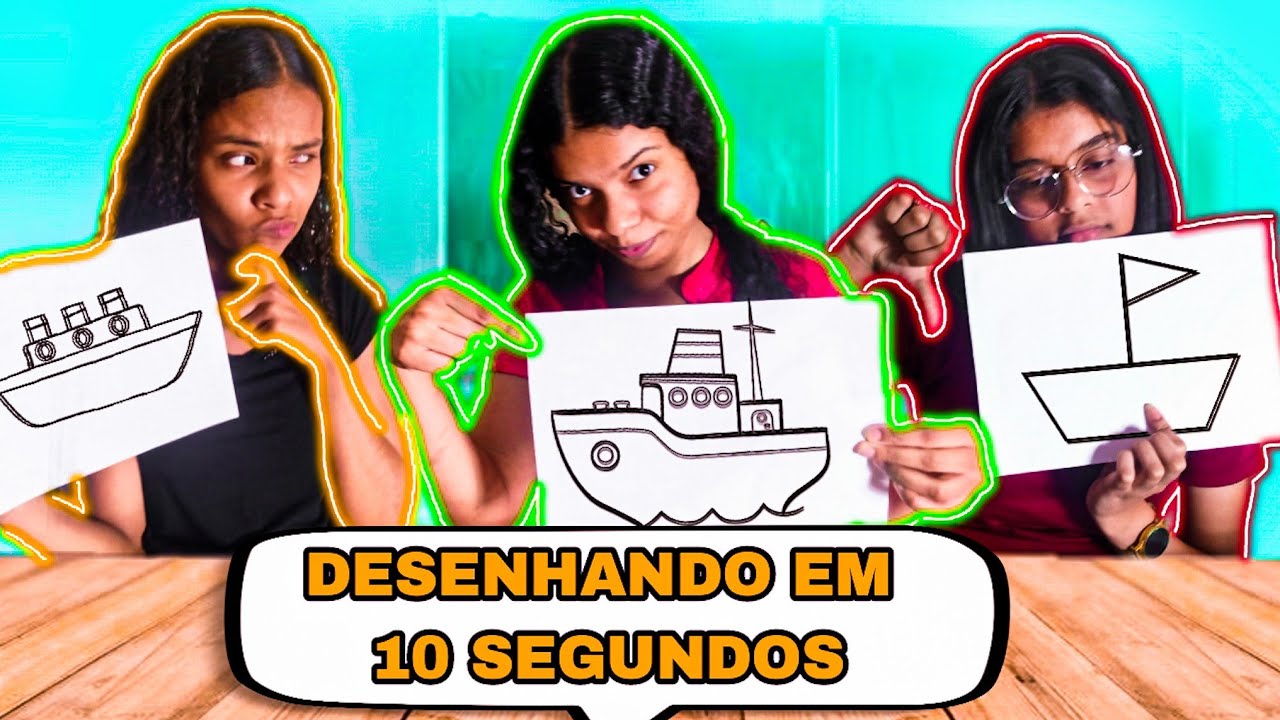 QUEM FIZER O MELHOR DESENHO EM 10 SEGUNDOS GANHA! - Batalha