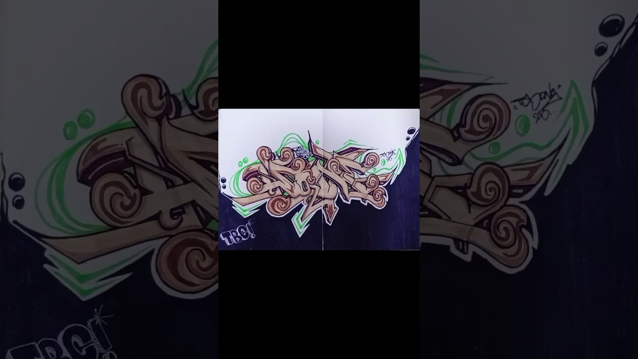 Sketch to digital #graffitiart #digitalgraffiti #graffitipiece #graffiti