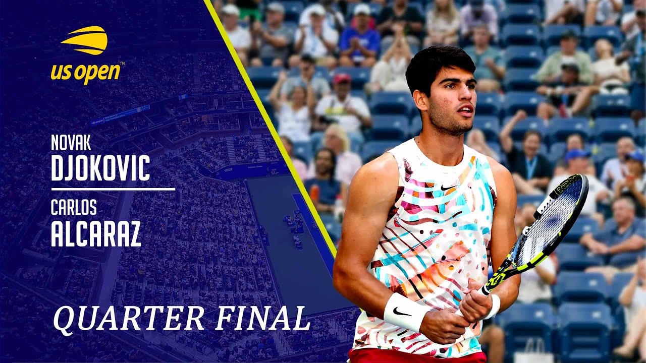 Top Spin 2K25 | Novak Djokovic Vs Carlos Alcaraz| TIEBREAK IN THE 3RD SET GAMEPLAY | US Open