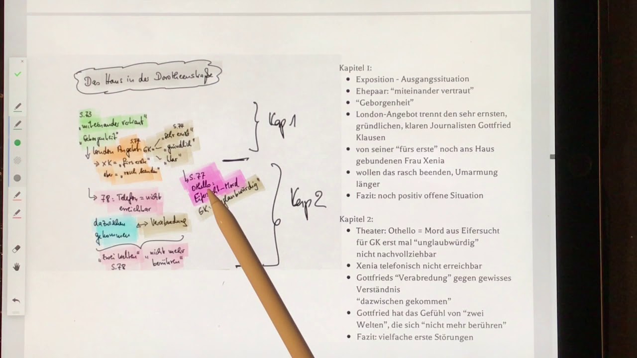 „Das Haus in der Dorotheenstraße“: Wie man mit Schlüsselzitaten intensive Textkenntnis zeigt