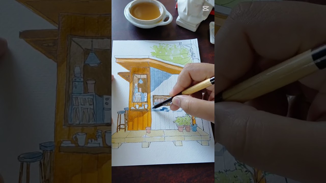 #art #watercolor #watercolorart #lineandwash #urbansketch #sketch