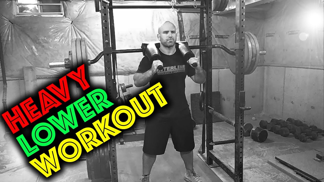 Heavy SSB Squat Workout with Split Squats (Westside Barbell/Conjugate Method Workout Vlog)