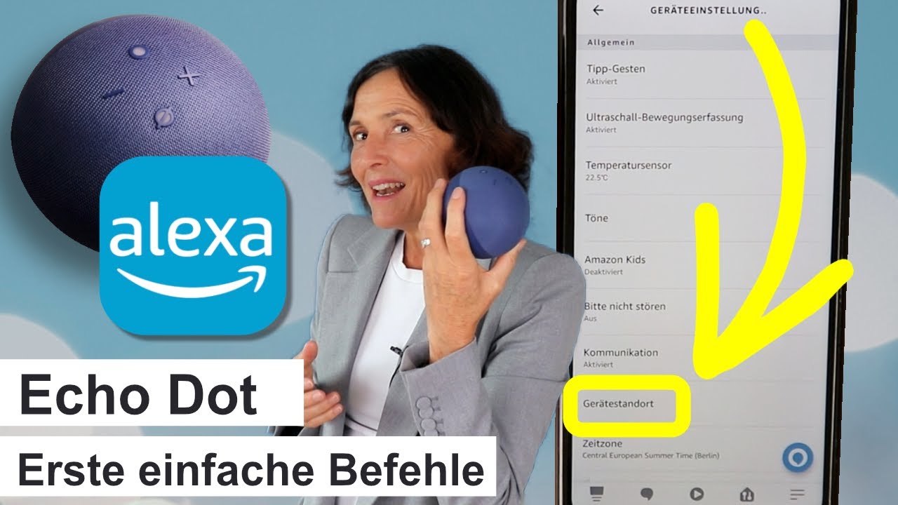 Einfache Befehle und Einstellungen in Alexa und Echo Dot. Für Senioren einfach erklärt.