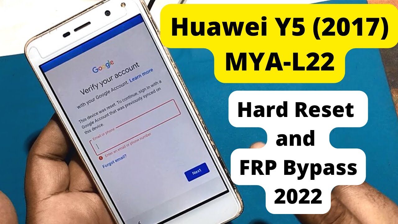 Руководство по аппаратному сбросу и обходу FRP для Huawei MYA L22 (обновление 2022 г.)