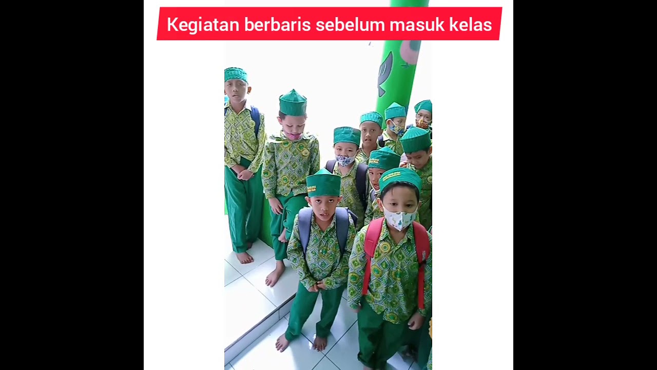 Kegiatan berbaris TPQ METODE QIRAATI