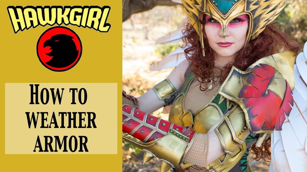 Hawkgirl Cosplay Tutorial - Weathering Armor
