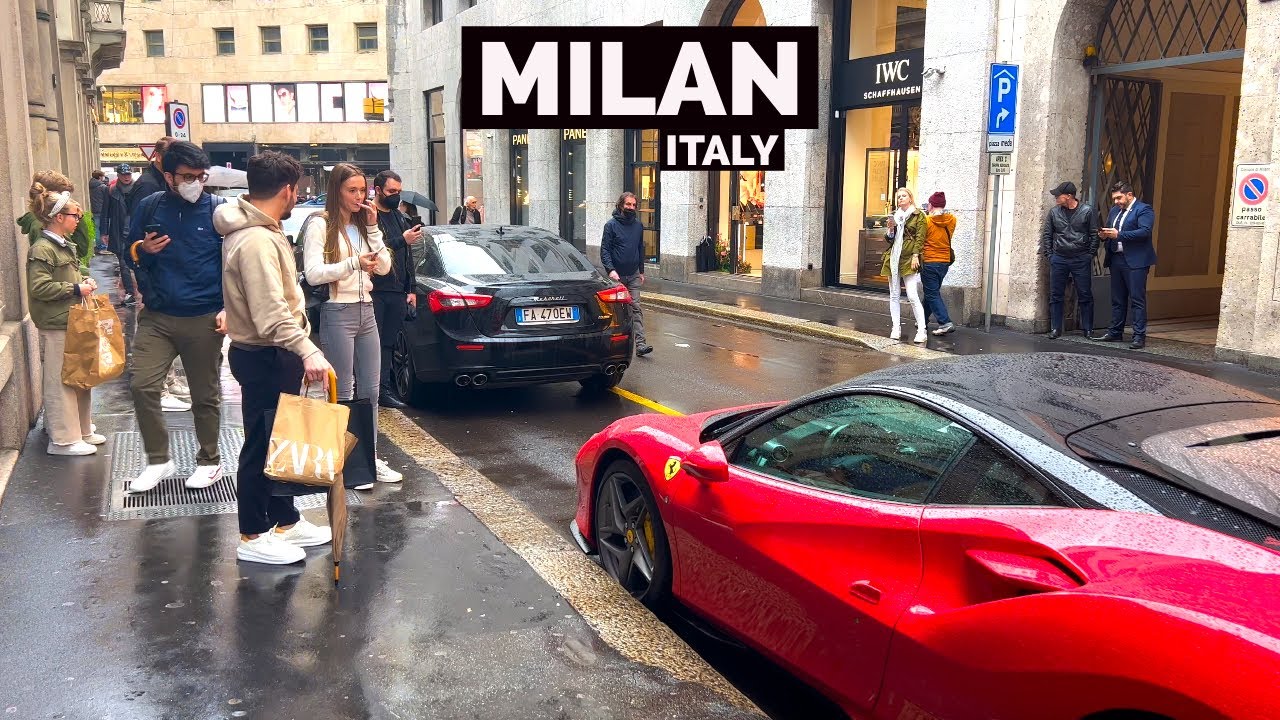 Milan, Italy 🇮🇹 - May 2022 - Rainstorm Walking Tour 4K-HDR  (▶158 min)