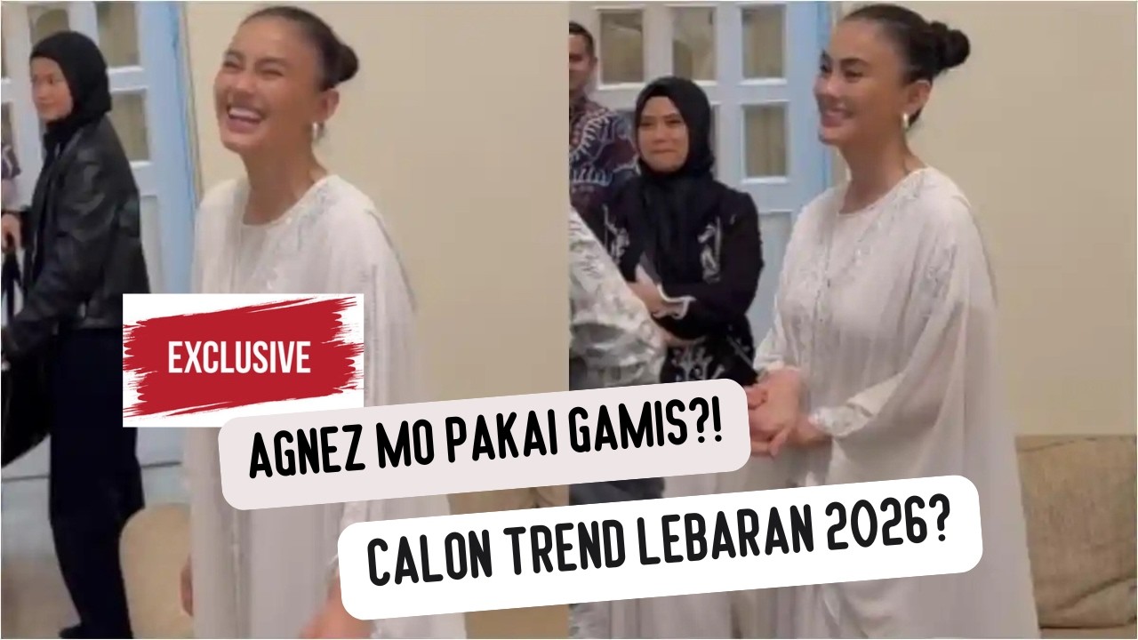 Agnez Mo Pakai Gamis Putih di Dubai! Calon Tren Lebaran Tahun Ini