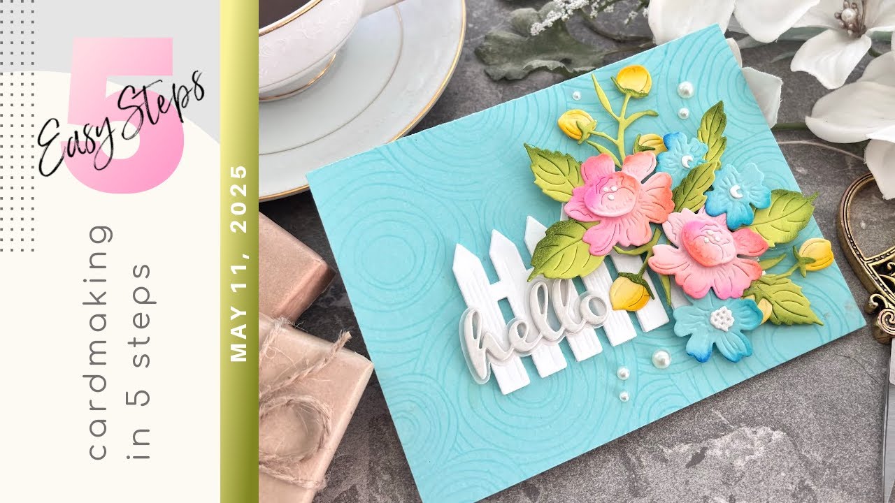 Using What's In Our Stash | CARDMAKING IN 5 EASY STEPS | May 11, 2025 | Vintage Florals