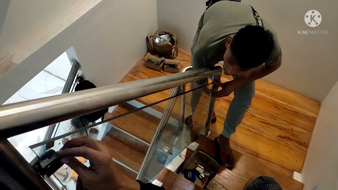 TEMPERED GLASS INSTALLATION FOR RAILINGS