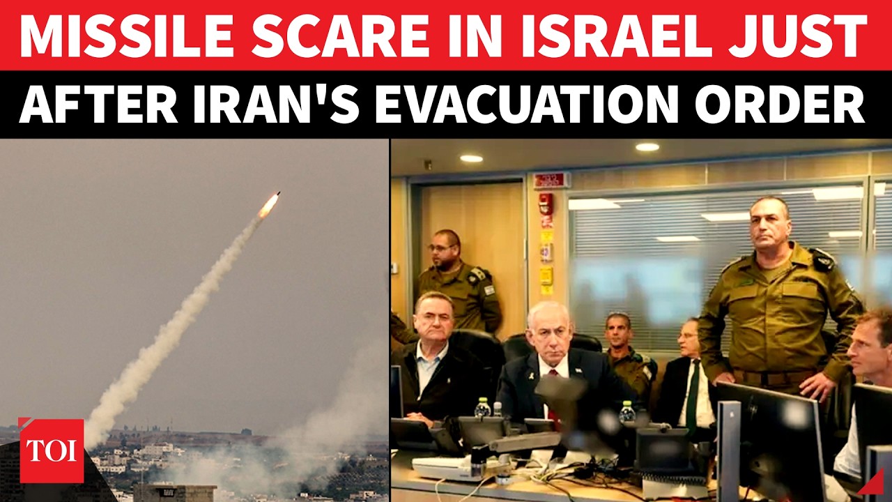 BREAKING: Israel Hit By Rocket Alerts Hours After Iran's Evacuation Warning; 'FLEE BEFORE...'