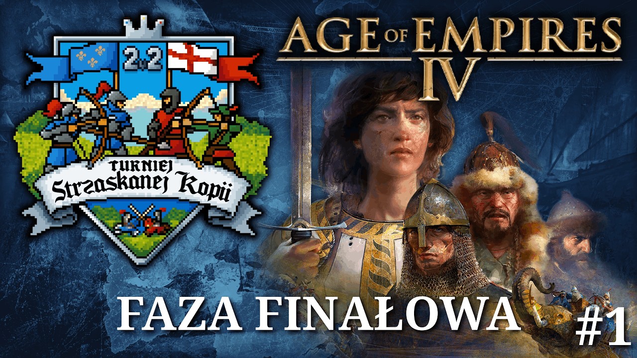 Faza Finałowa #1 | Turniej Strzaskanej Kopii 2v2 | Age of Empires IV | Komentarz: TeCH, Wulfery