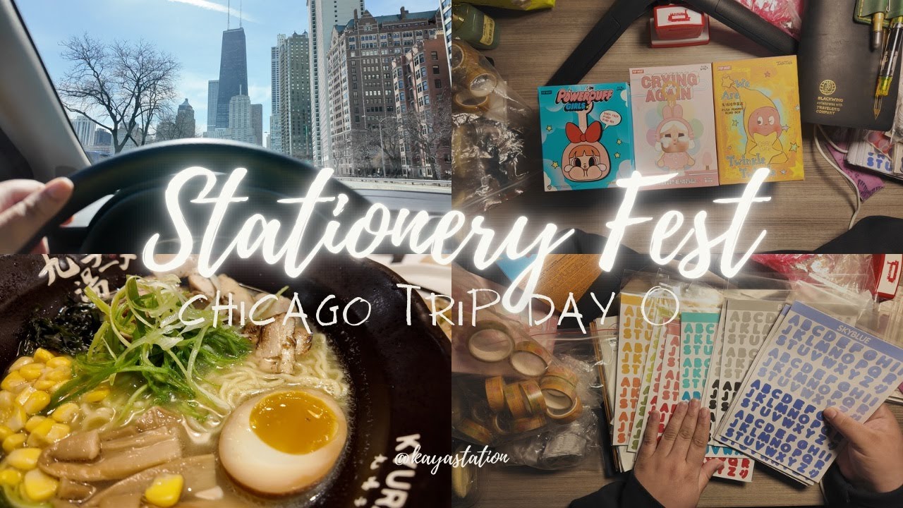 Day 0: Chicago Stationery Fest: Arriving to Chicago + Shopping & Lunch + Pop Mart Blind Box Unboxing