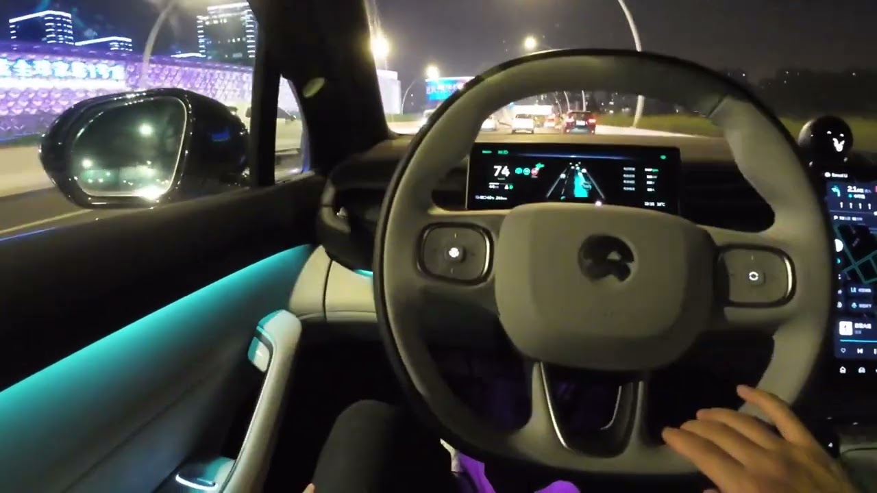 Self-driving POV NIO ES6 Shanghai China