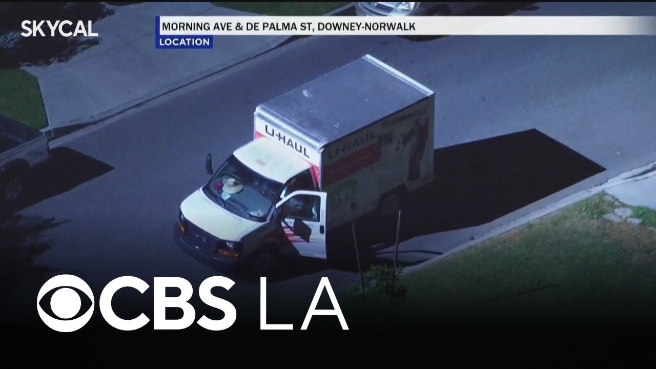 Robbery suspect arrested after East LA pursuit in U-Haul box truck