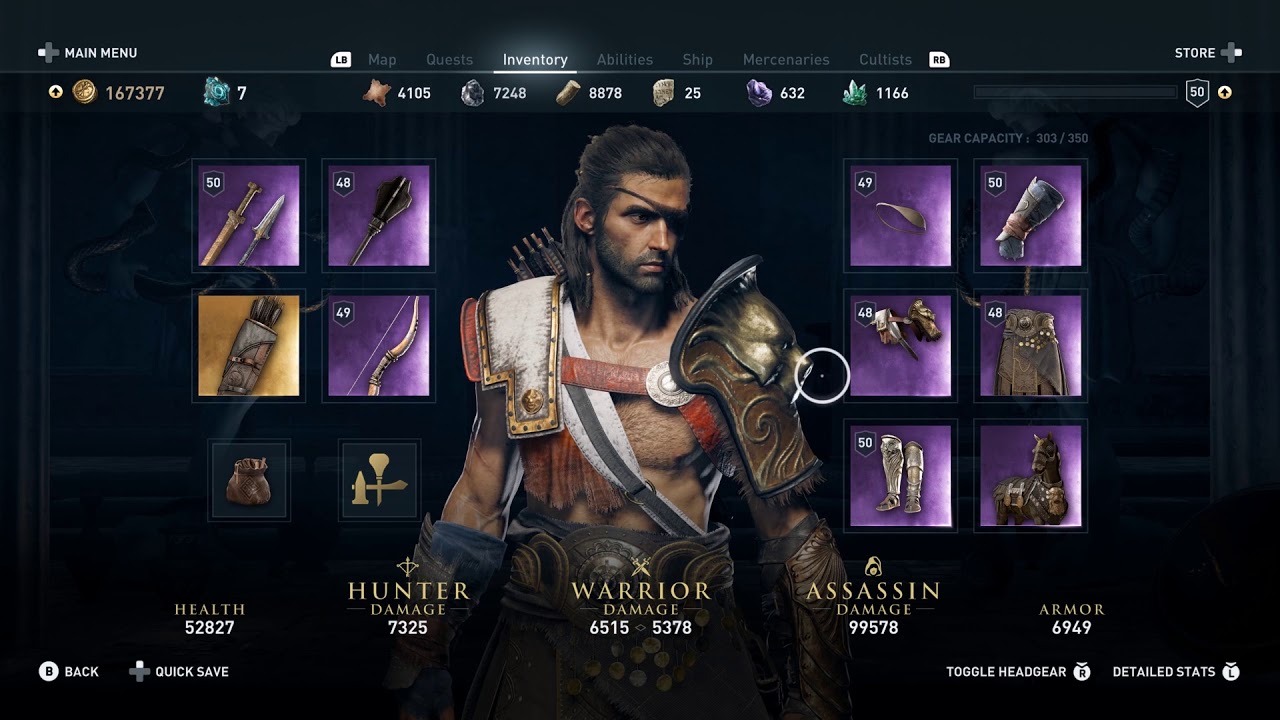 Assassin's Creed  Odyssey แนะนำมือใหม่บิ้วชุดม่วงก็แรงได้ ไม่ง้อทอง