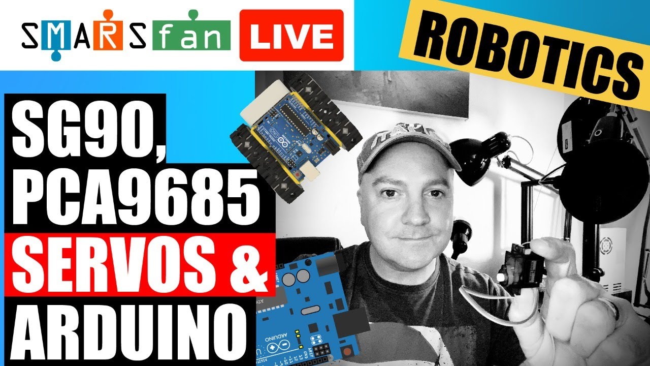 Сервоприводы SMARS SG90, PCA9685 и Arduino — программирование роботов