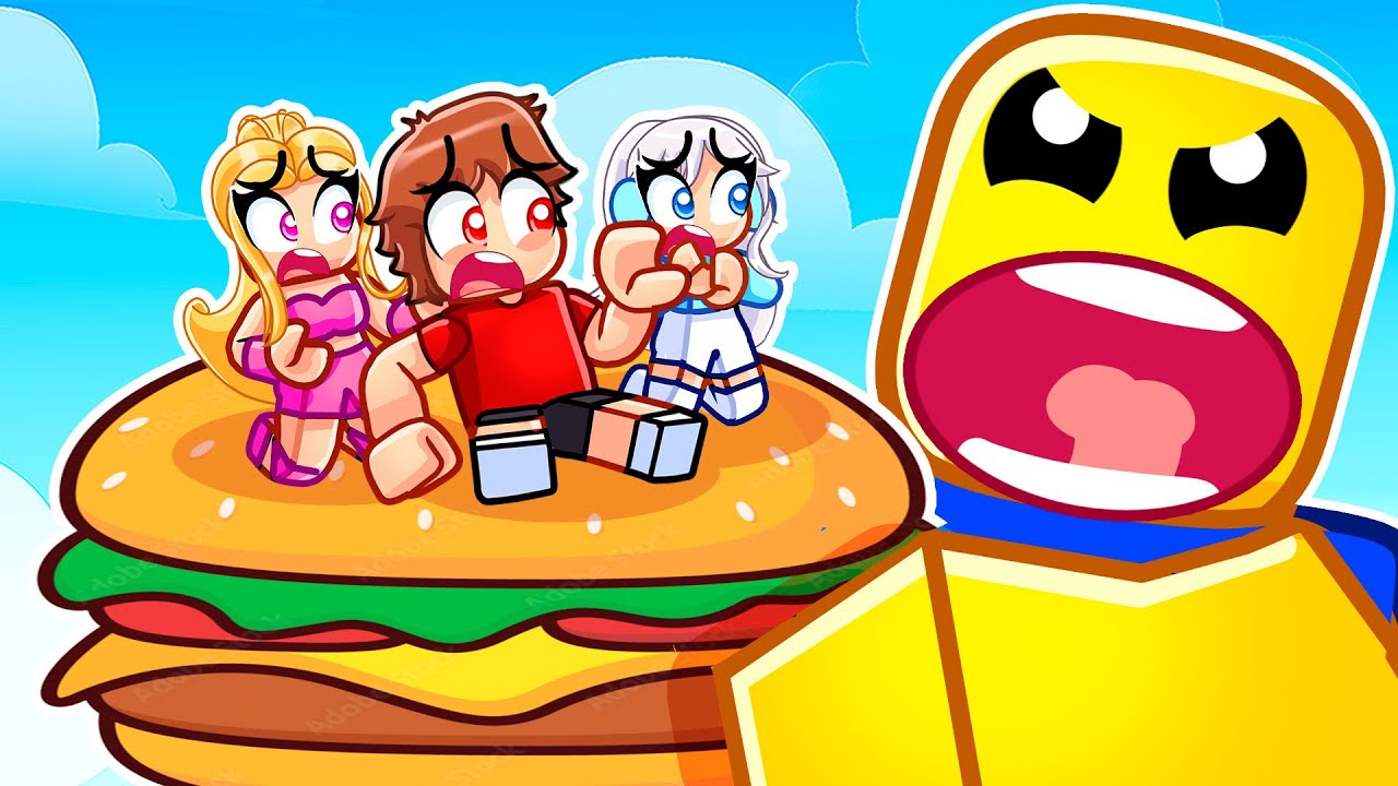 FEED THE GIANT With MY CRAZY FAN GIRLS In Roblox...