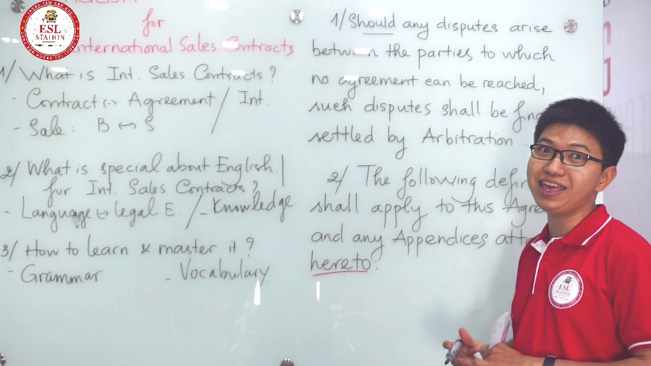 Internaional Sales contract - Business English