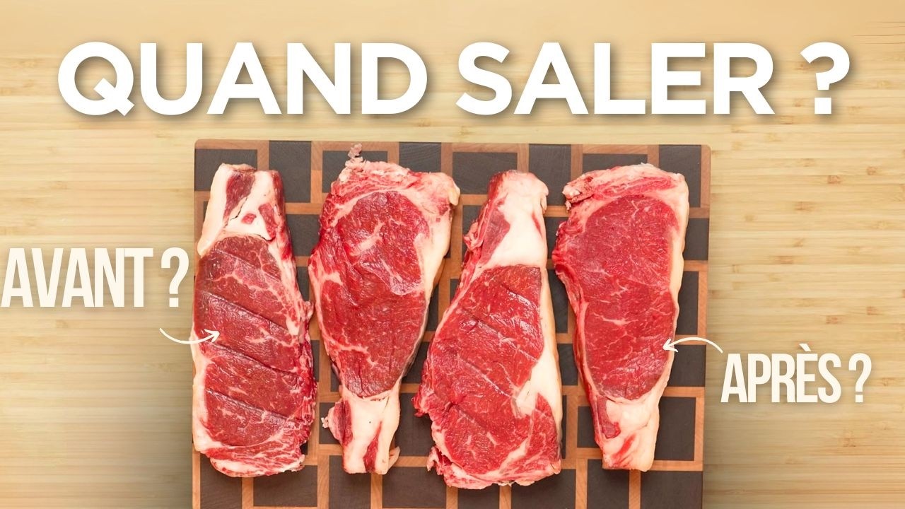 Saler sa viande, avant ou après cuisson ? On teste pour vous.