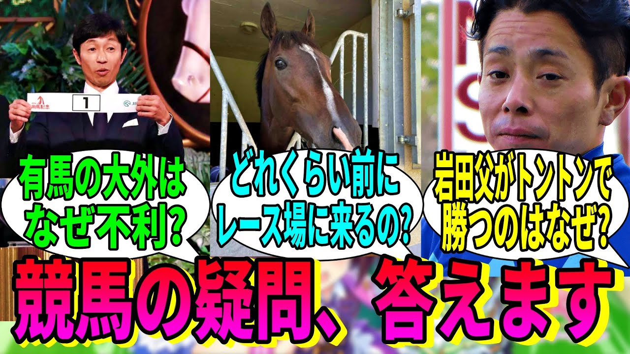 【競馬の反応集】「競馬に関する疑問を有識者に訊いてみる」に対する視聴者の反応集
