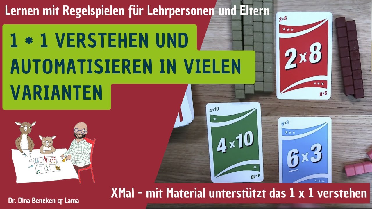 🦙 Spielend das 1 × 1 lernenmit X-Mal: viele Möglichkeiten + Förderung des Verständnisses
