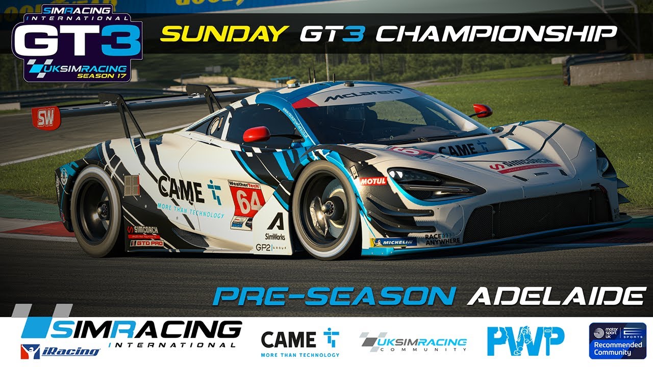 UKSR | GT3 Pre-Season | Adelaide | SimRacing International Season 17 Championship