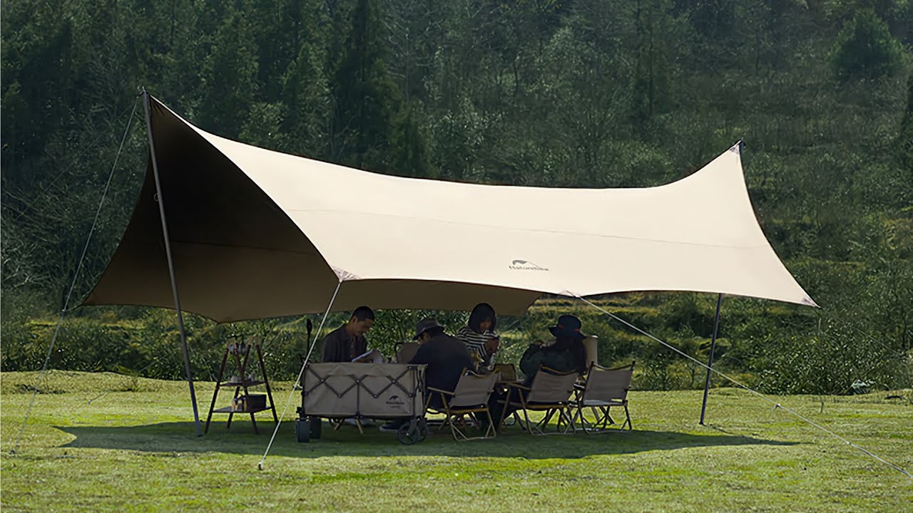 FLYSHEET NATUREHIKE NH19TM004 GLACIER TITANIUM BLACK VINYL CANOPY SUN SHELTER SUNSCREEN SHELTER