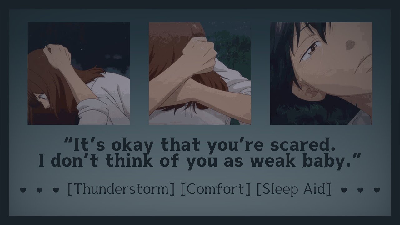 Girlfriend comforts you during a storm [ASMR Girlfriend RP F4A] [Thunderstorm] [Comfort] [Sleep Aid]