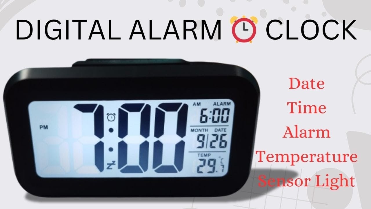 How to setup DIGITAL ALARM CLOCK ⏰️ || Table Clock for Students 🥰|| Full Detail Explanation