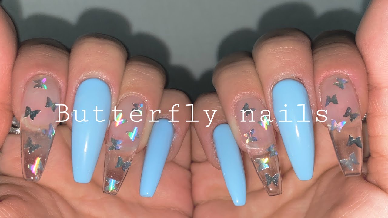 (ENG) 드디어 폴리젤...왔어요🦋 결과는...? 봄처럼 화사한 파스텔 나비네일 Butterfly nails[구독자10만 이벤트 공지]