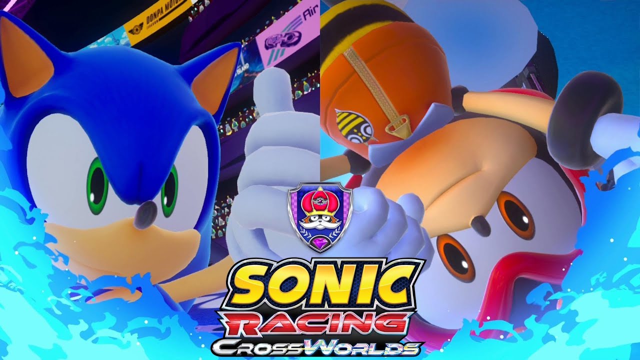Donpa Grand Prix | Sonic vs Charmy (Super Sonic Speed) | Sonic Racing: CrossWorlds - No Commentary