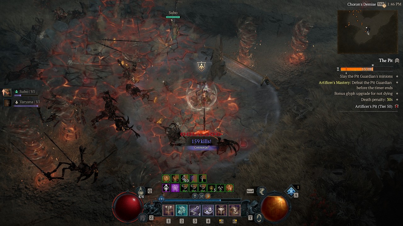 Diablo 4 - Earthquake Barbarian Speed Pits Build Guide Season 12 - Slaughter