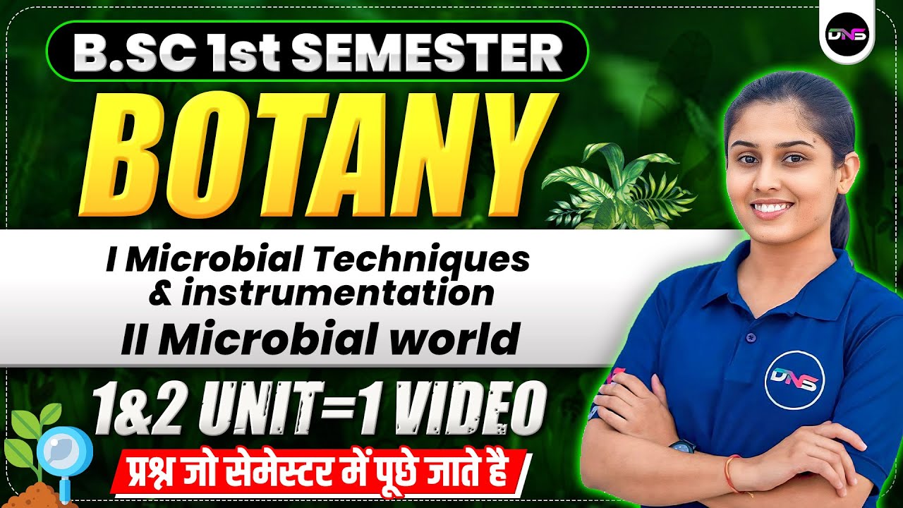 BSc 1st Semester Botany Unit-1 & Unit-2 Important Question Answer | bsc 1st semester botany one shot