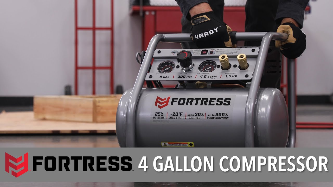 Fortress™ 4 Gallon 200 PSI Hand Carry Air Compressor - Item 56339