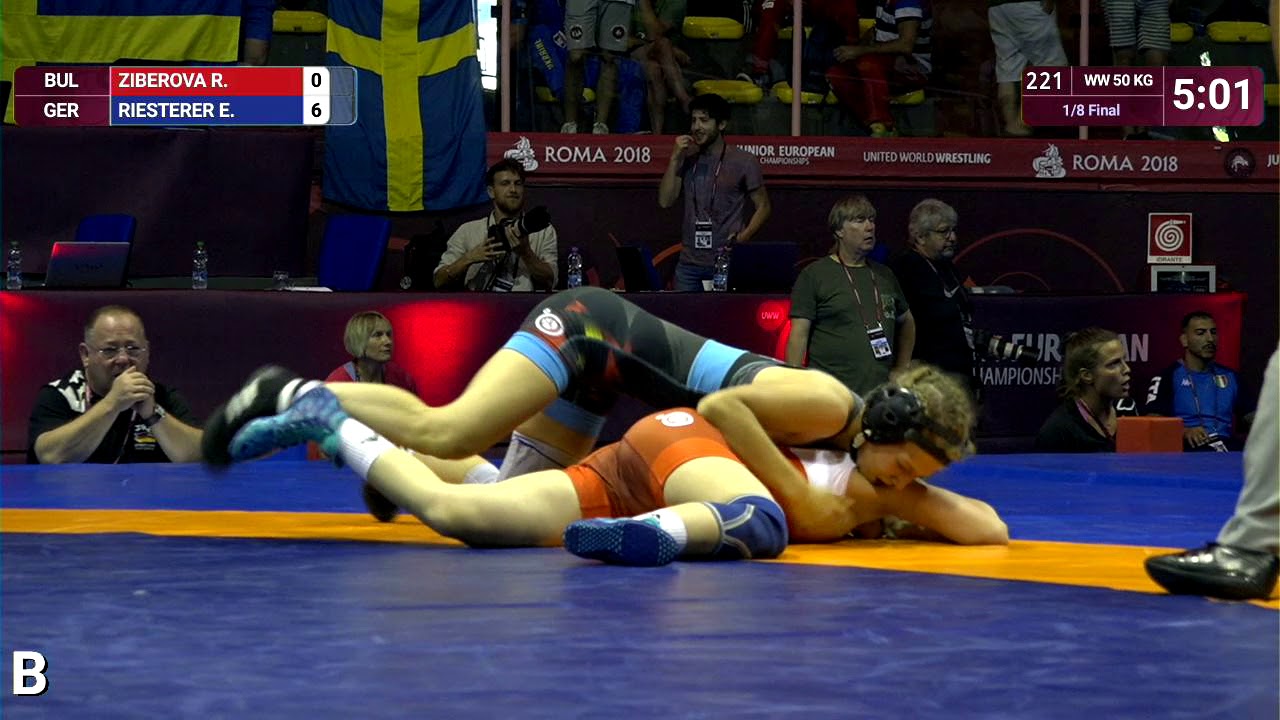 1/8 WW - 50 kg: R. ZIBEROVA (BUL) v. E. RIESTERER (GER)