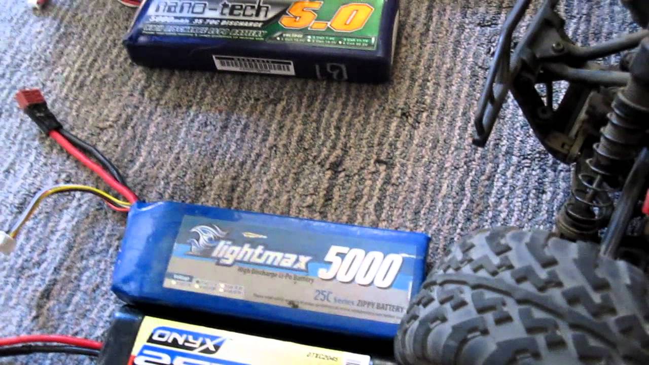 HPI Savage XS battery stuff