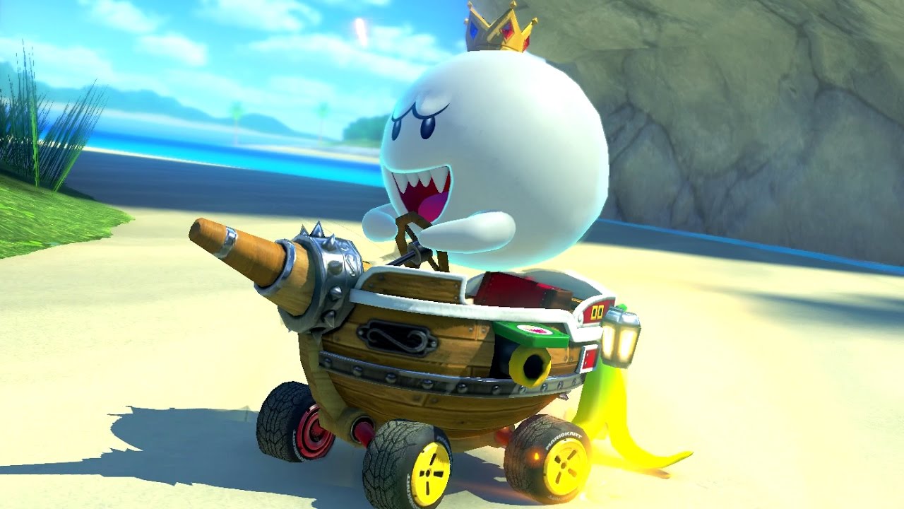Mario Kart 8 Deluxe - 200cc Shell Cup (King Boo Gameplay - New Character)