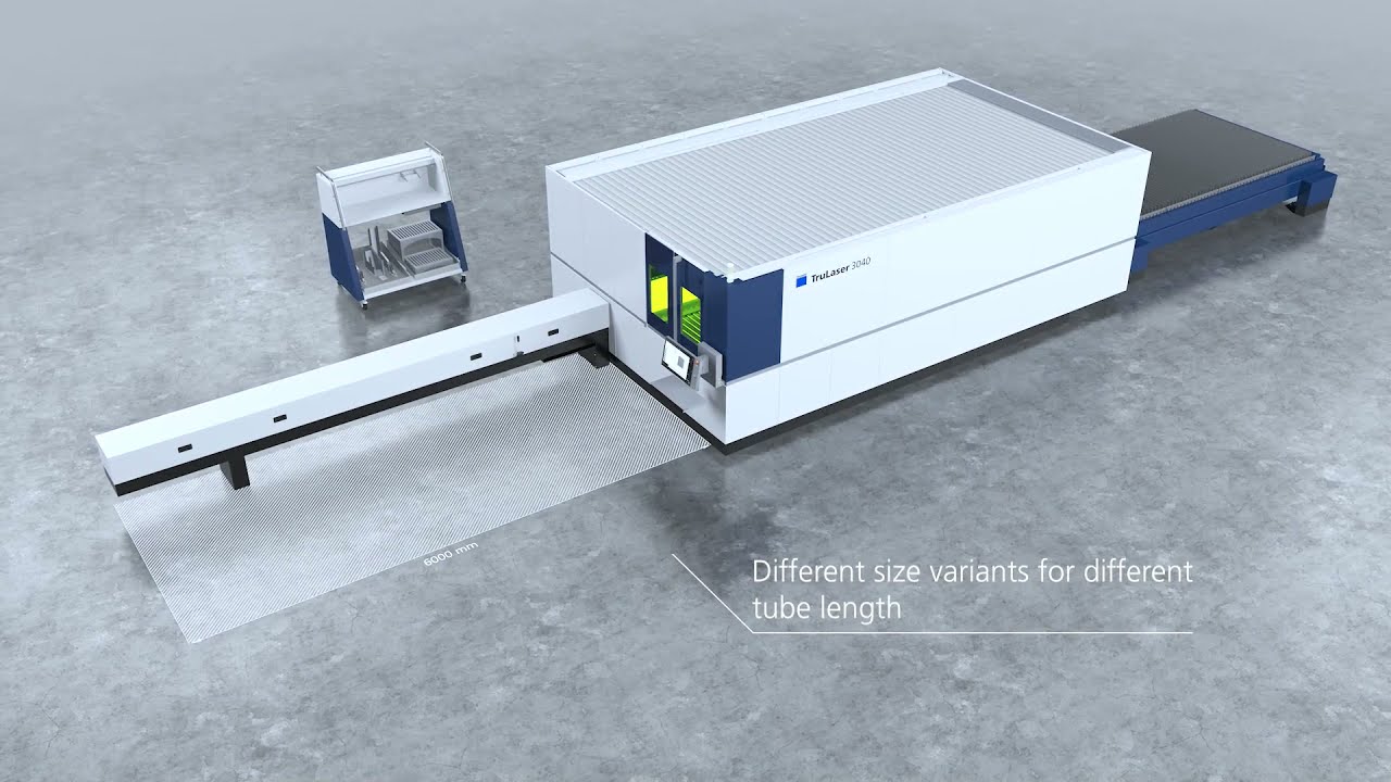 TRUMPF laser cutting: tube and profile processing with RotoLas
